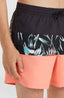 Mix & Match Cali Block 15'' Swim Shorts - Black Tropicana