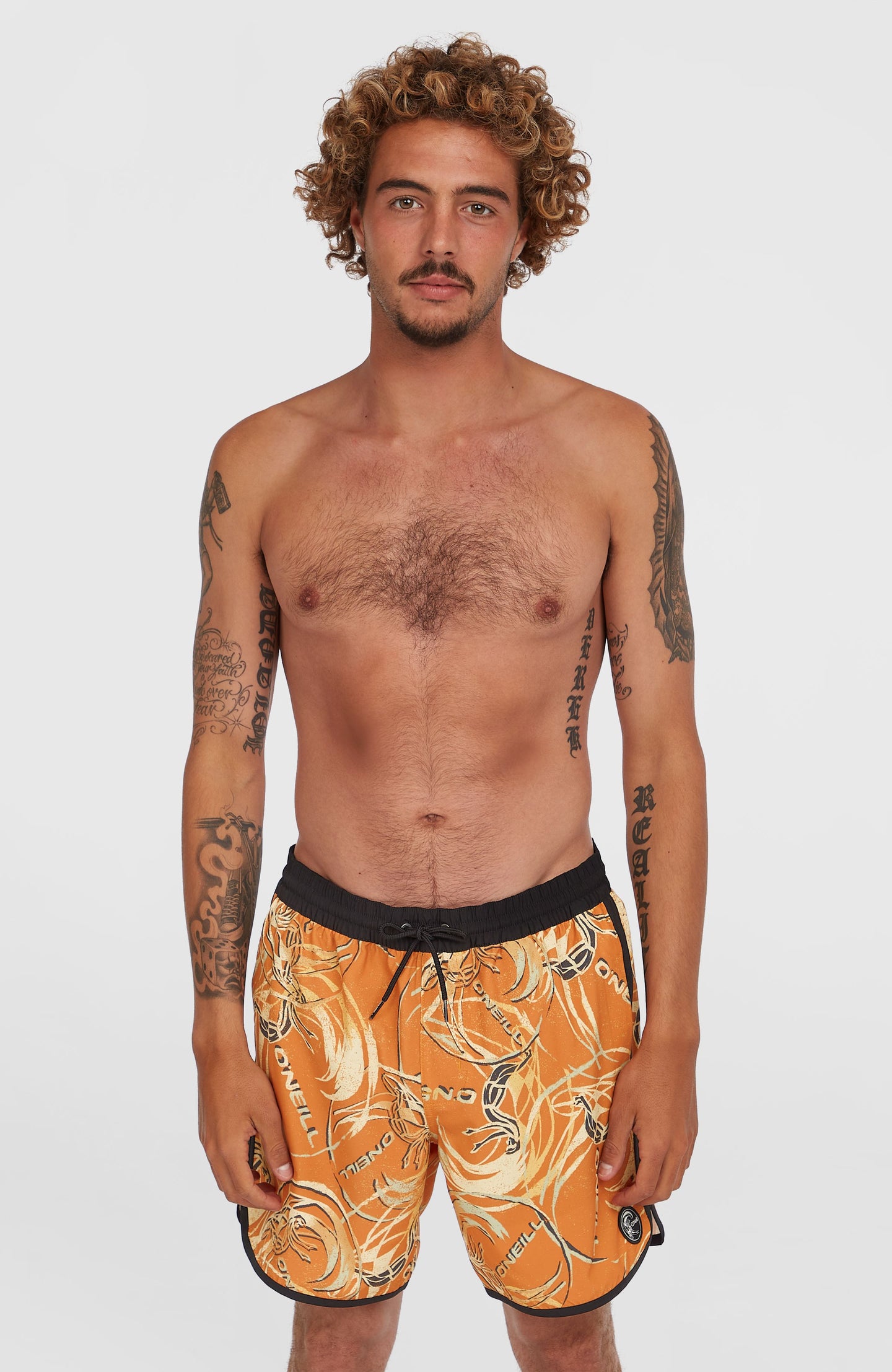 O'Riginals Scallop 16" Swimshorts - Orange Originals