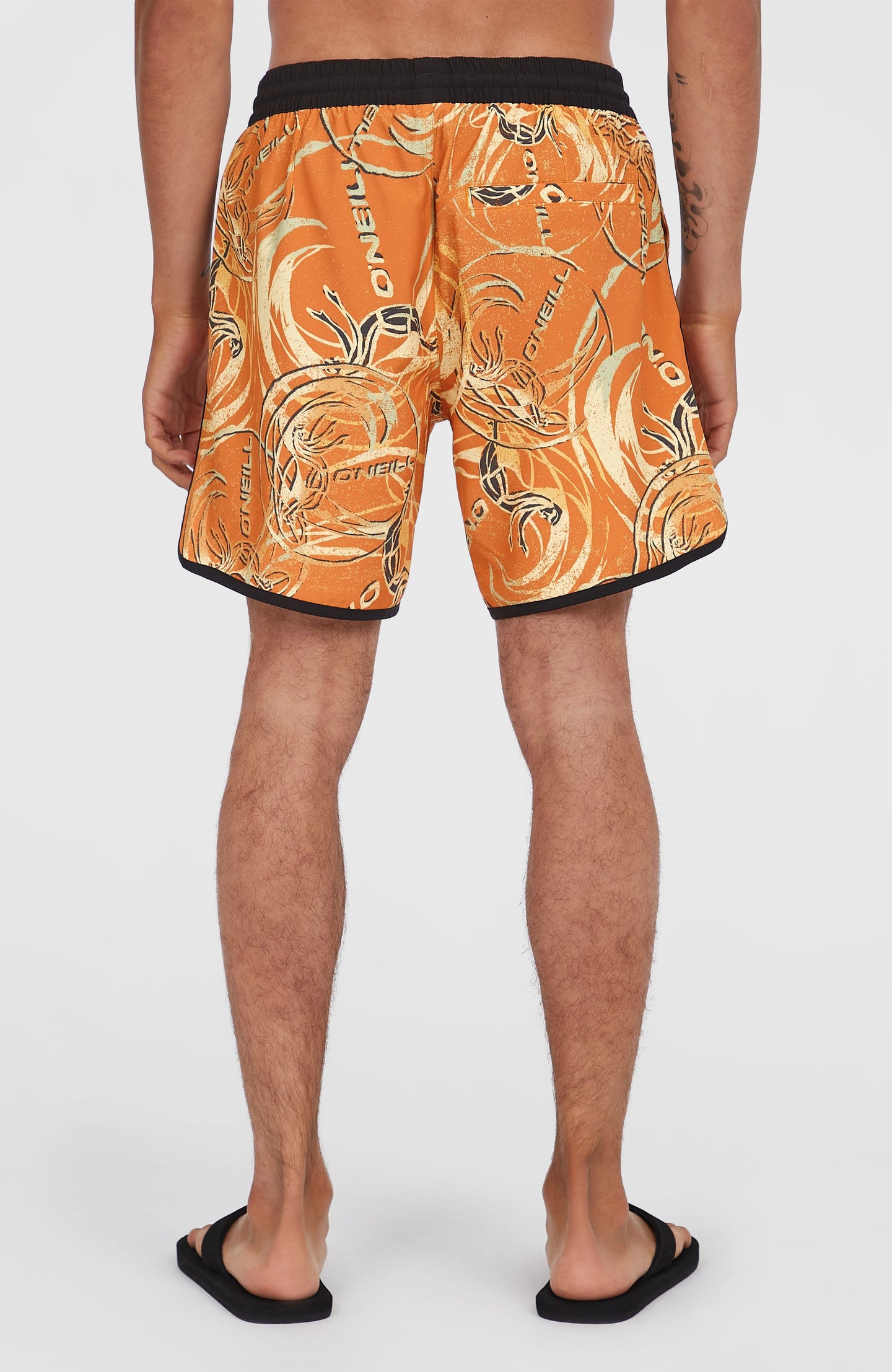 O'Riginals Scallop 16" Swimshorts - Orange Originals