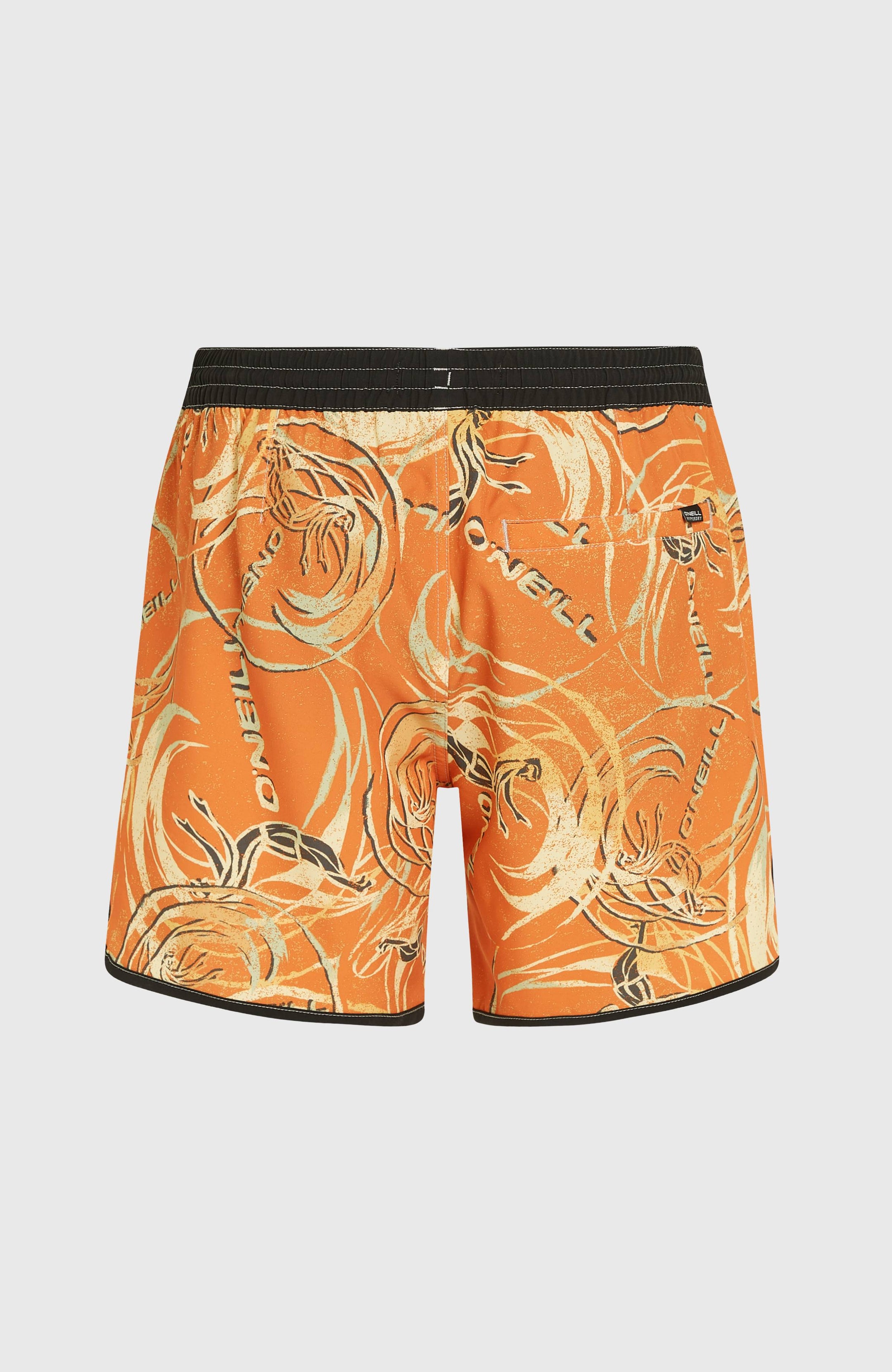 O'Riginals Scallop 16" Swimshorts - Orange Originals