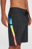 Superfreak 20" Boardshorts - Black Multi Colour Panel