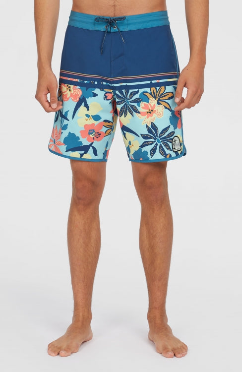 Cruzer Scallop 18" Boardshorts - Indigo Scallop