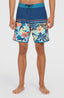 Cruzer Scallop 18" Boardshorts - Indigo Scallop