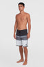 Lennox Scallop 19" Boardshorts - Black Out Colour Block