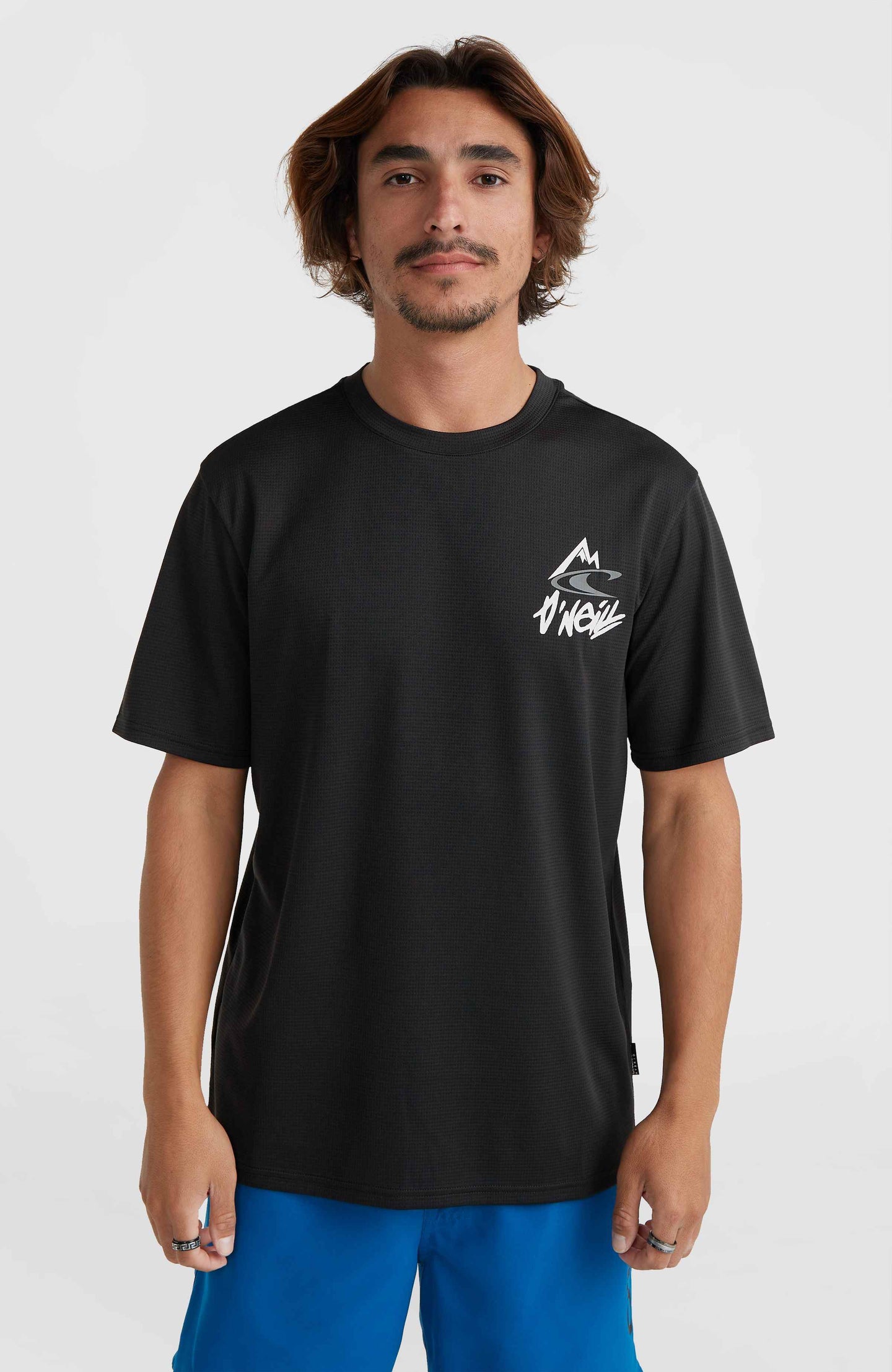 O’Neill Hybrid Logo Polygiene T-Shirt - Black Out