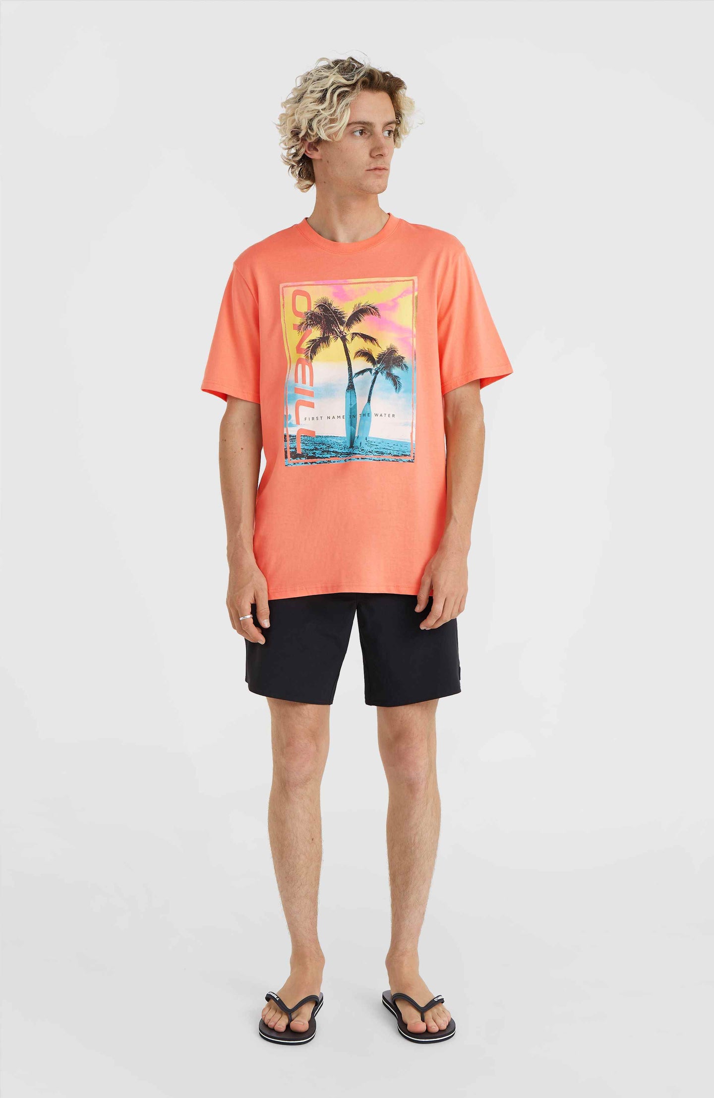Jack O'Neill Neon T-Shirt - Living Coral