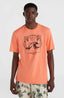 Mix & Match Wave T-Shirt - Living Coral