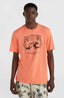 Mix & Match Wave T-Shirt - Living Coral