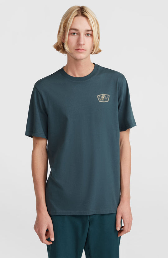 O'Neill Small Chest Print T-Shirt - Alma Steel