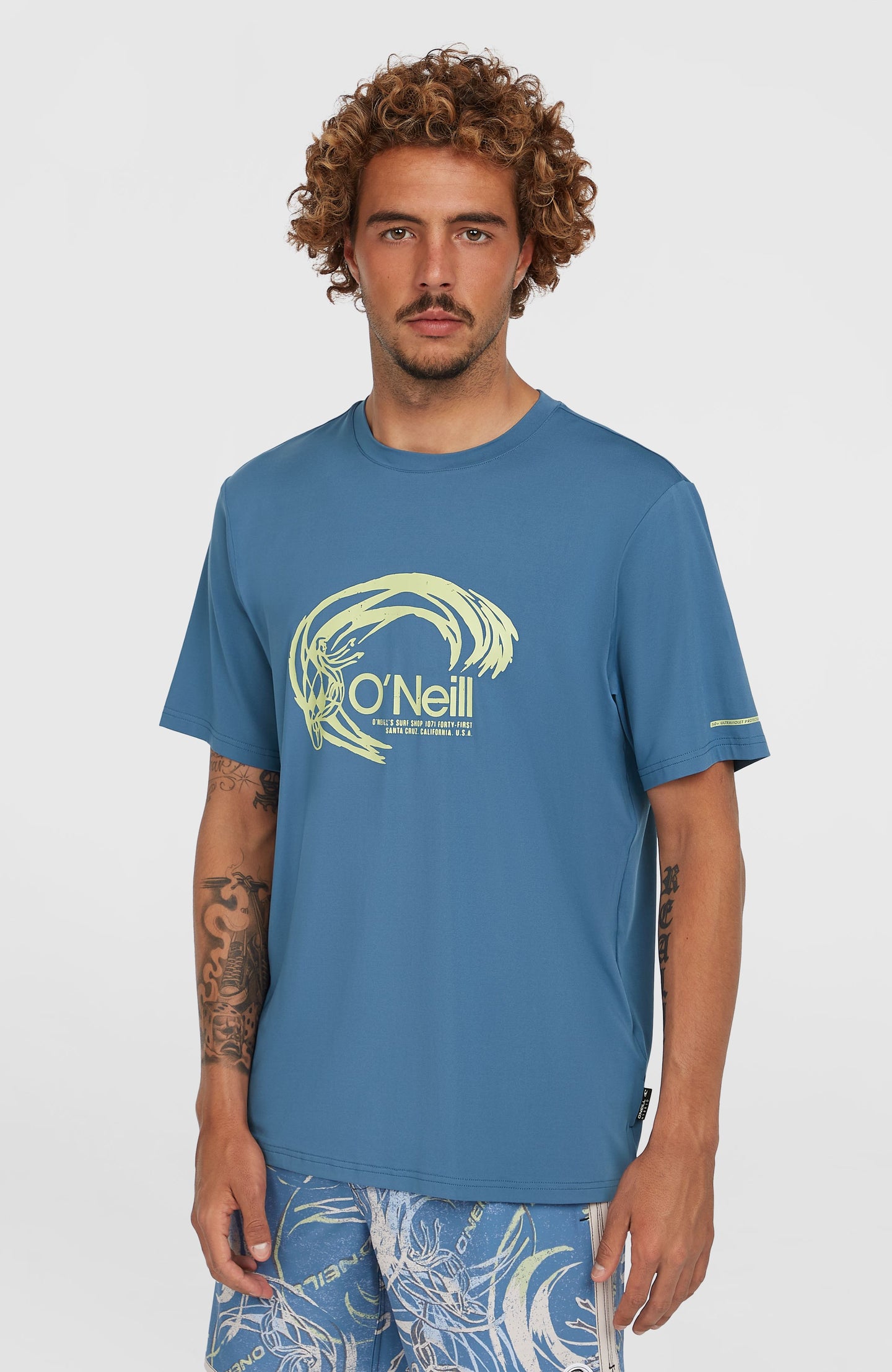 O'Riginals Hybrid Upf Graphic T-Shirt - Copen Blue
