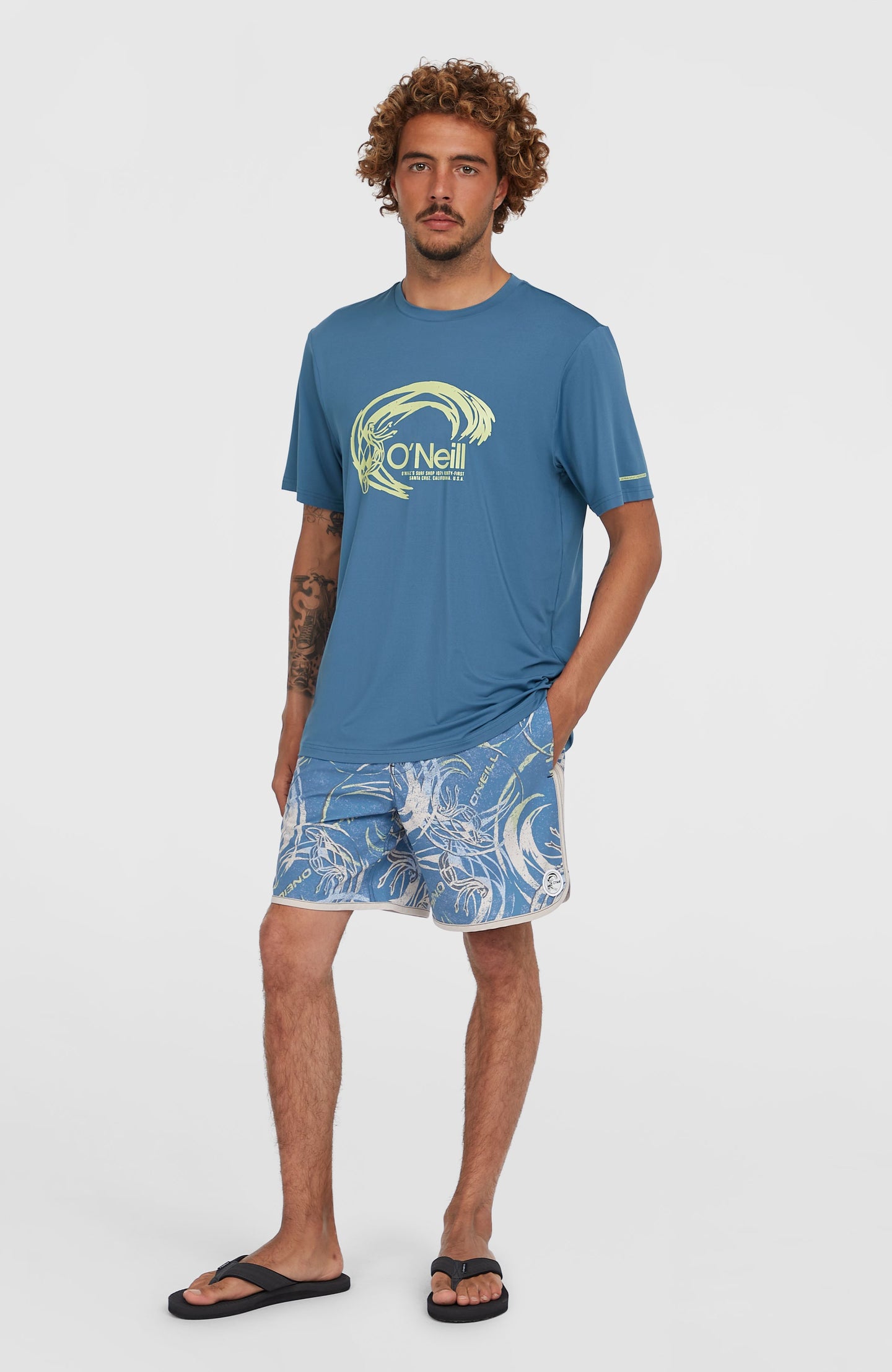 O'Riginals Hybrid Upf Graphic T-Shirt - Copen Blue