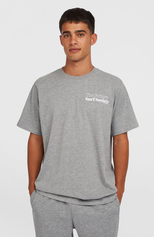 The Future Surf Society T-Shirt - Silver Melee