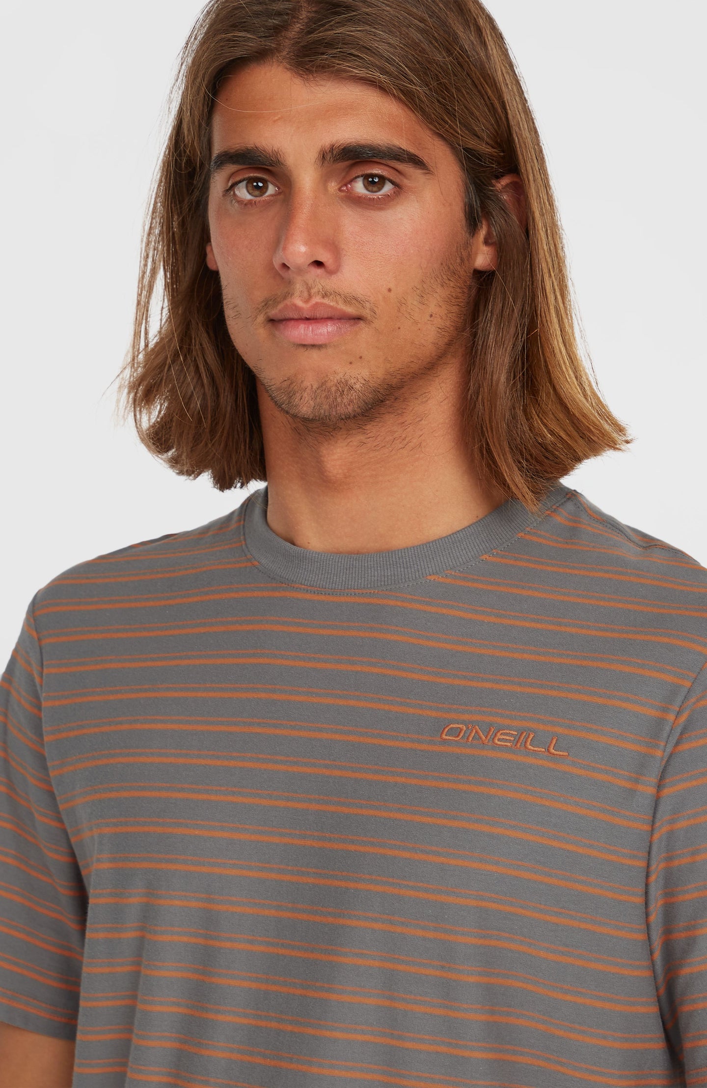 O'Neill Yarn Stripe T-Shirt - Grey Cali Stripe