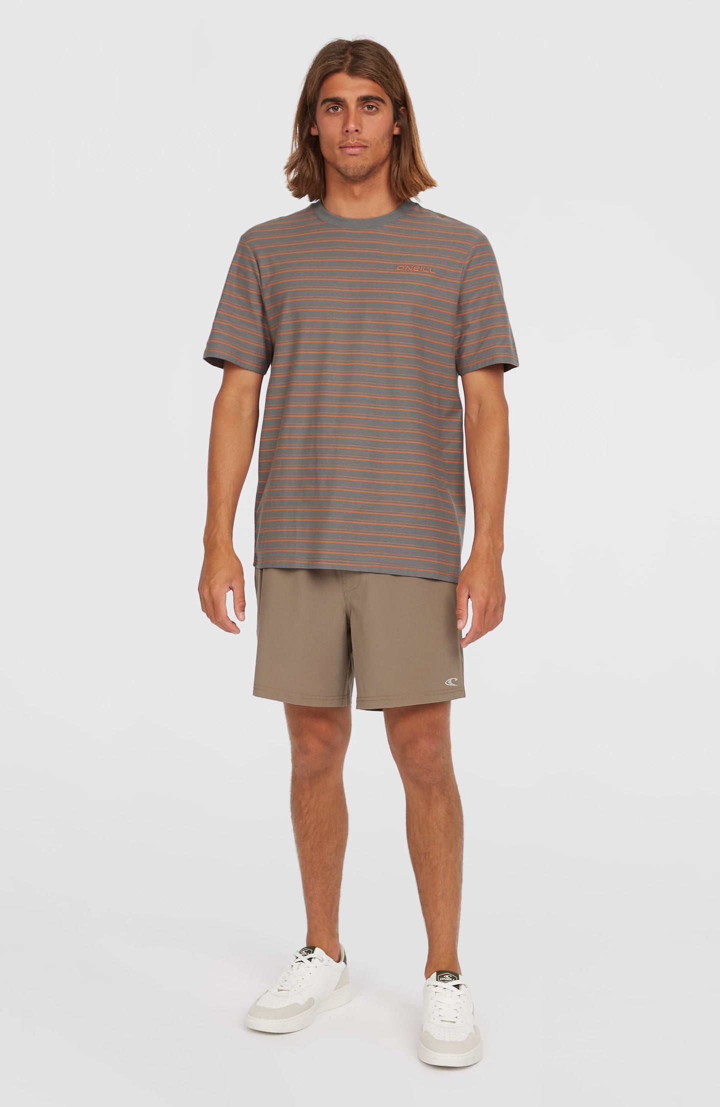 O'Neill Yarn Stripe T-Shirt - Grey Cali Stripe