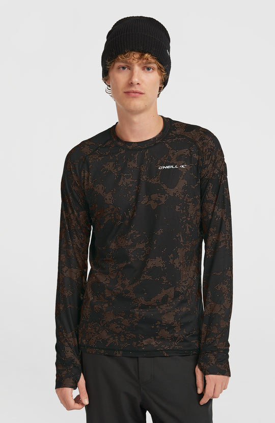 Baselayer Top - Black/Beige Quarry