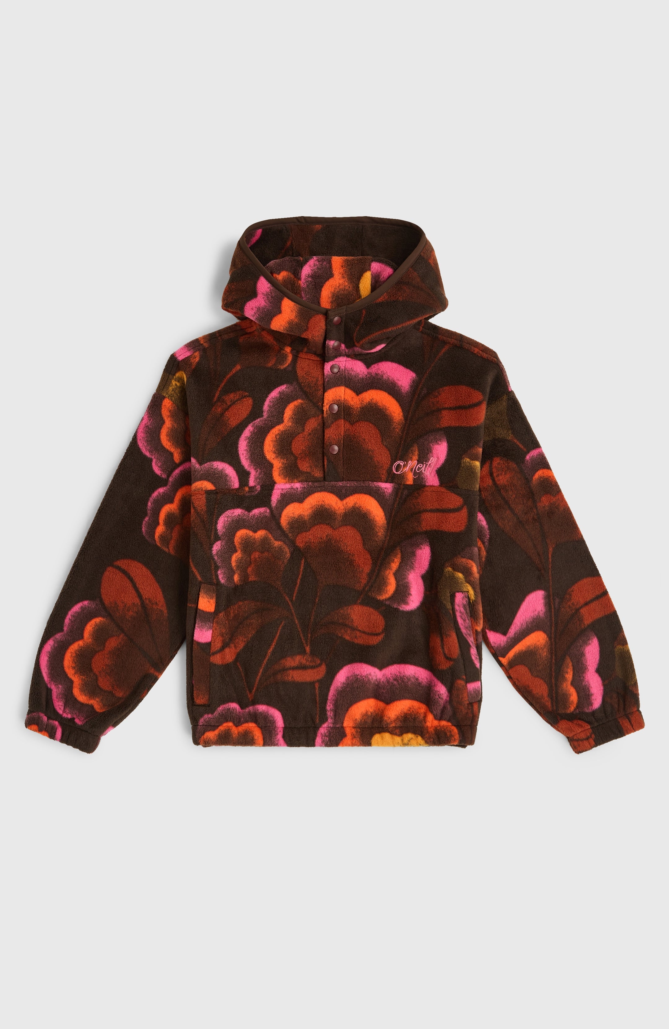 O'Neill Superfleece Hz Hoodie - Brown Originals Flower