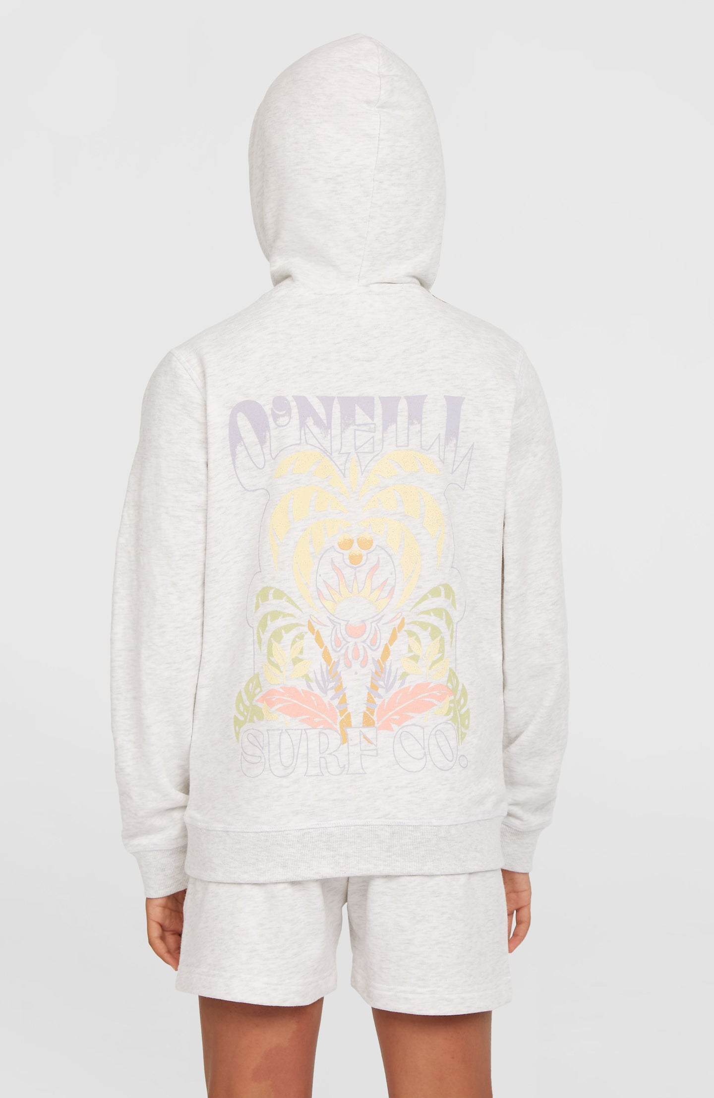 O'Neill Back Print Hoodie - White Melange