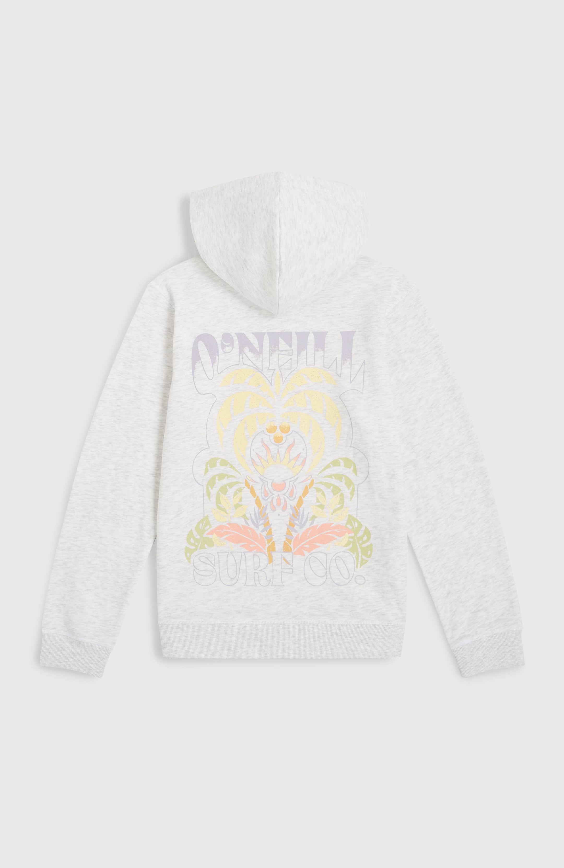 O'Neill Back Print Hoodie - White Melange