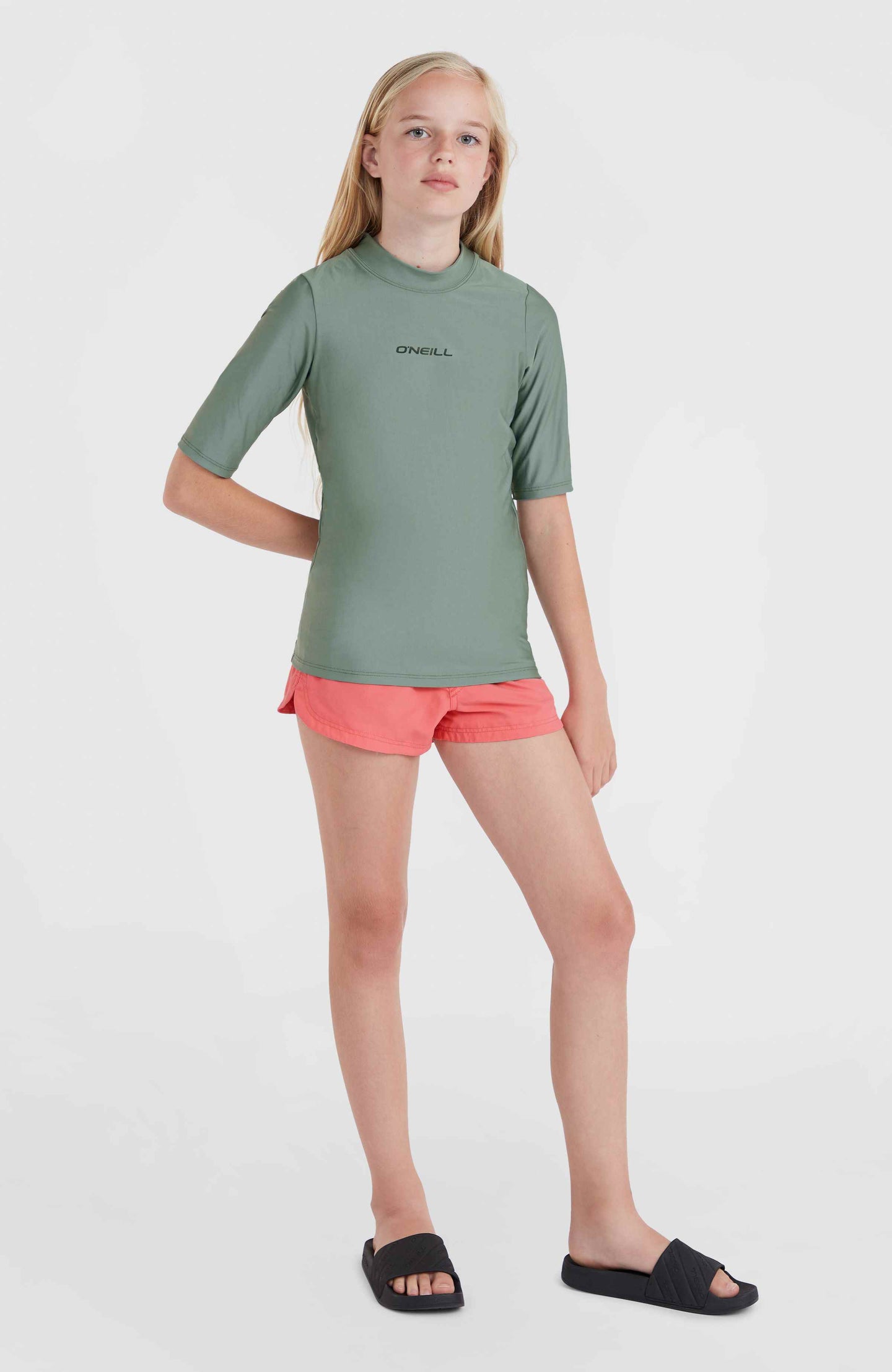 Essentials Anglet Solid 10" Swimshorts - Rose Parade