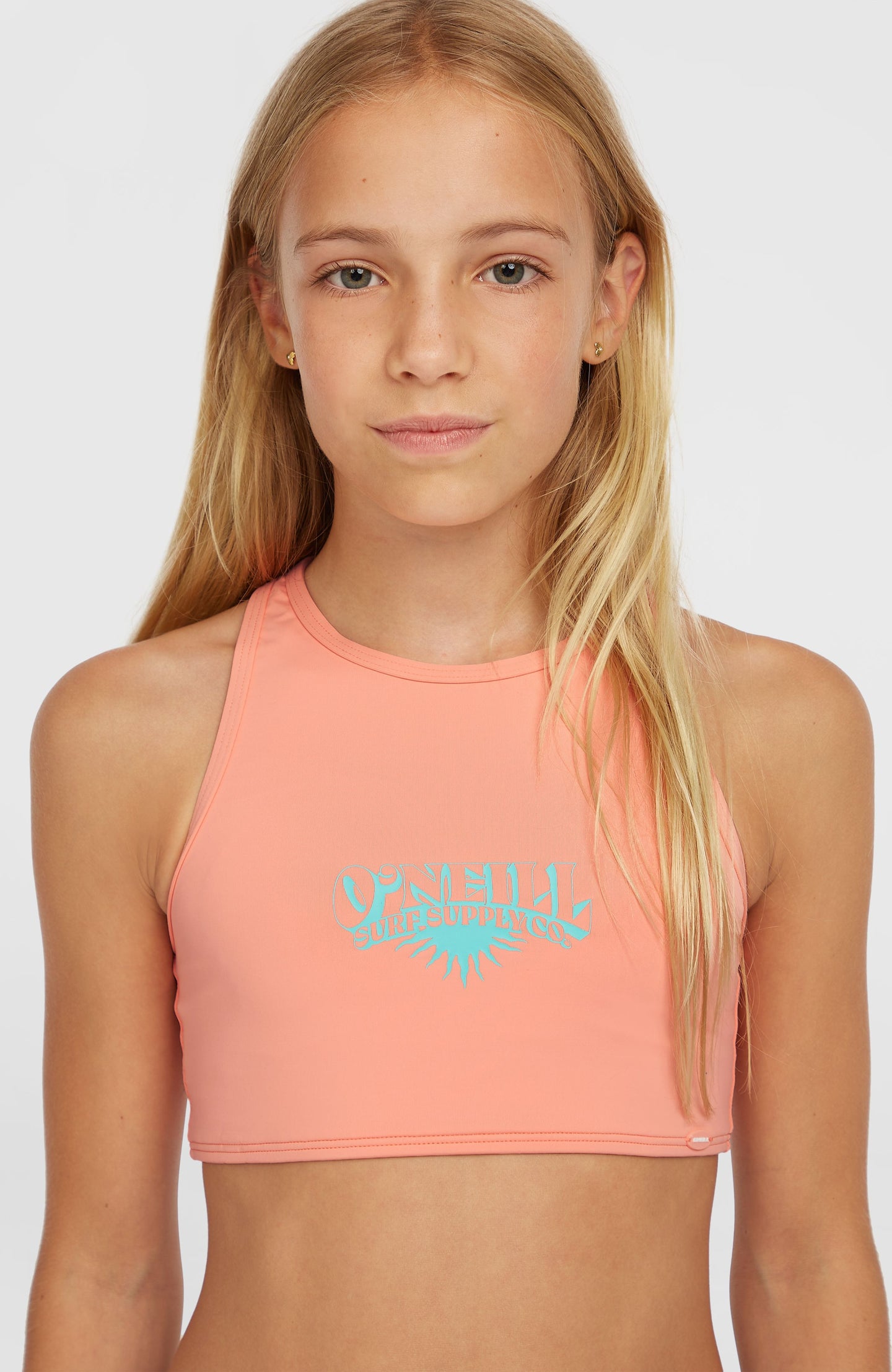 O'Neill Cali Holiday Bikini Set - Coral Pink Colour Block