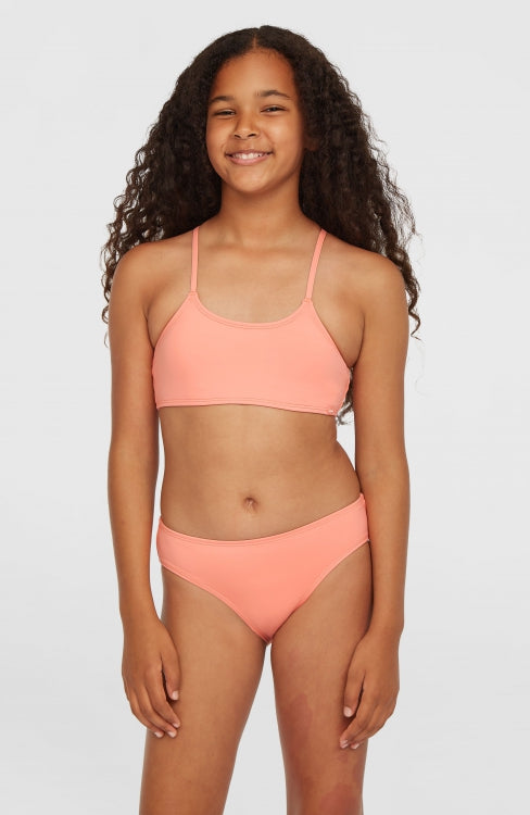 Essentials Bralette Bikini Set - Coral Pink