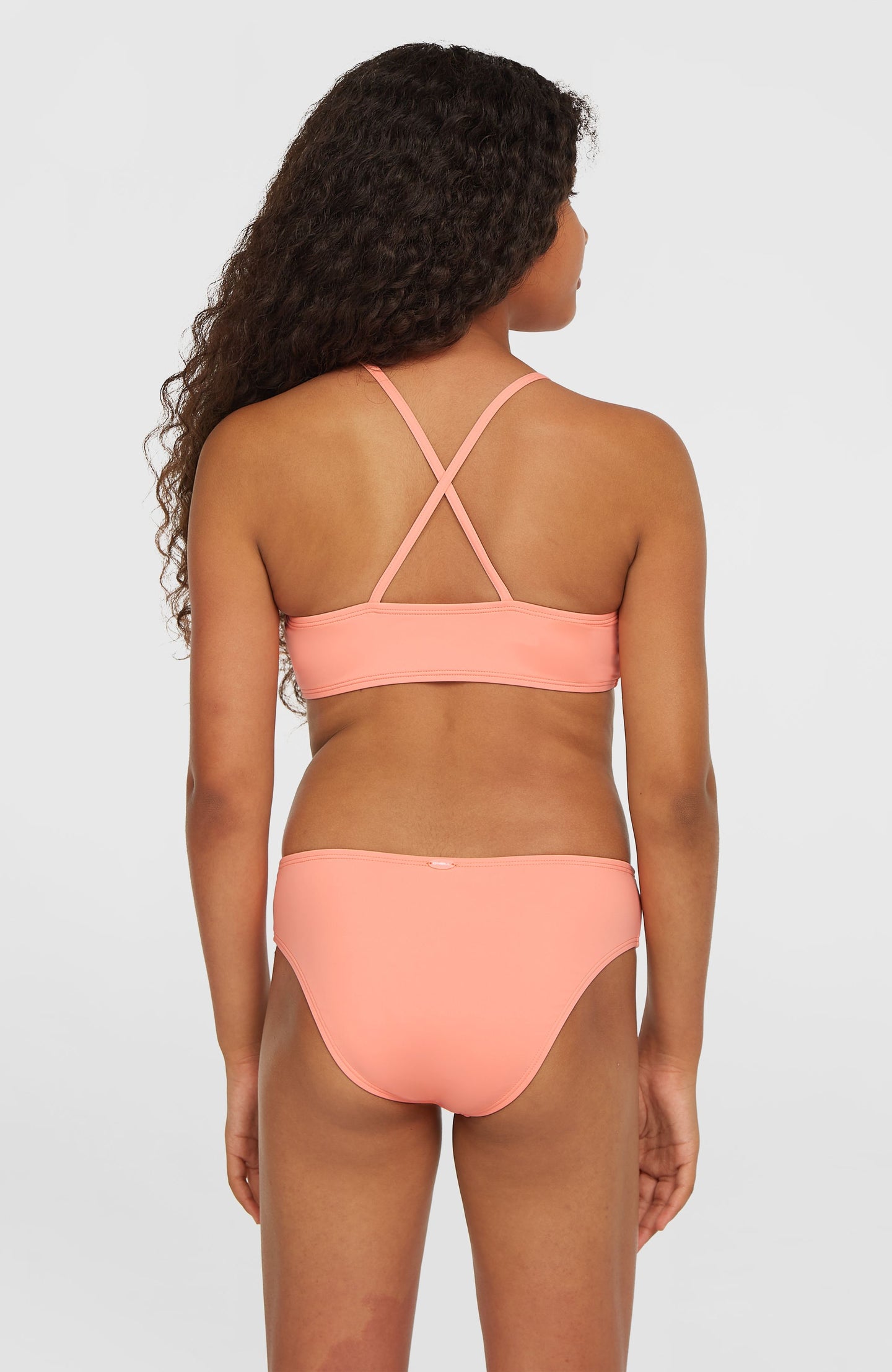 Essentials Bralette Bikini Set - Coral Pink