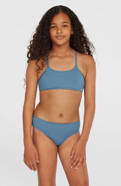 Essentials Bralette Bikini Set - Copen Blue