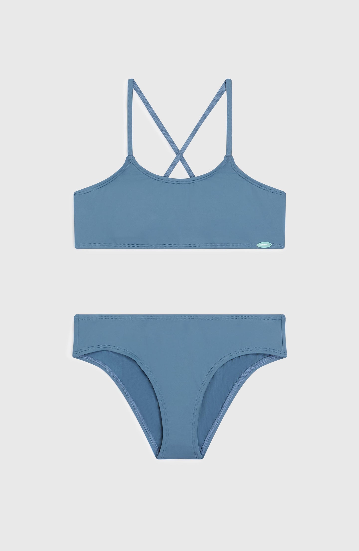 Essentials Bralette Bikini Set - Copen Blue