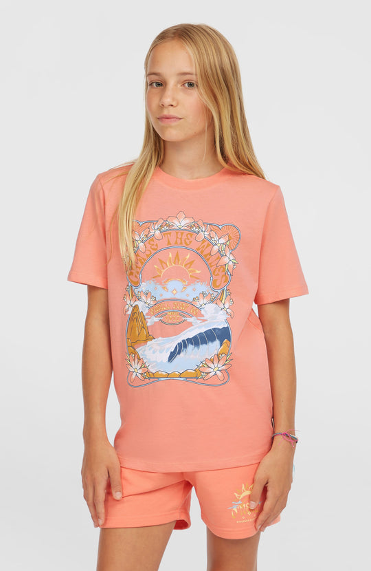 O'Neill Front Graphic T-Shirt - Coral Pink