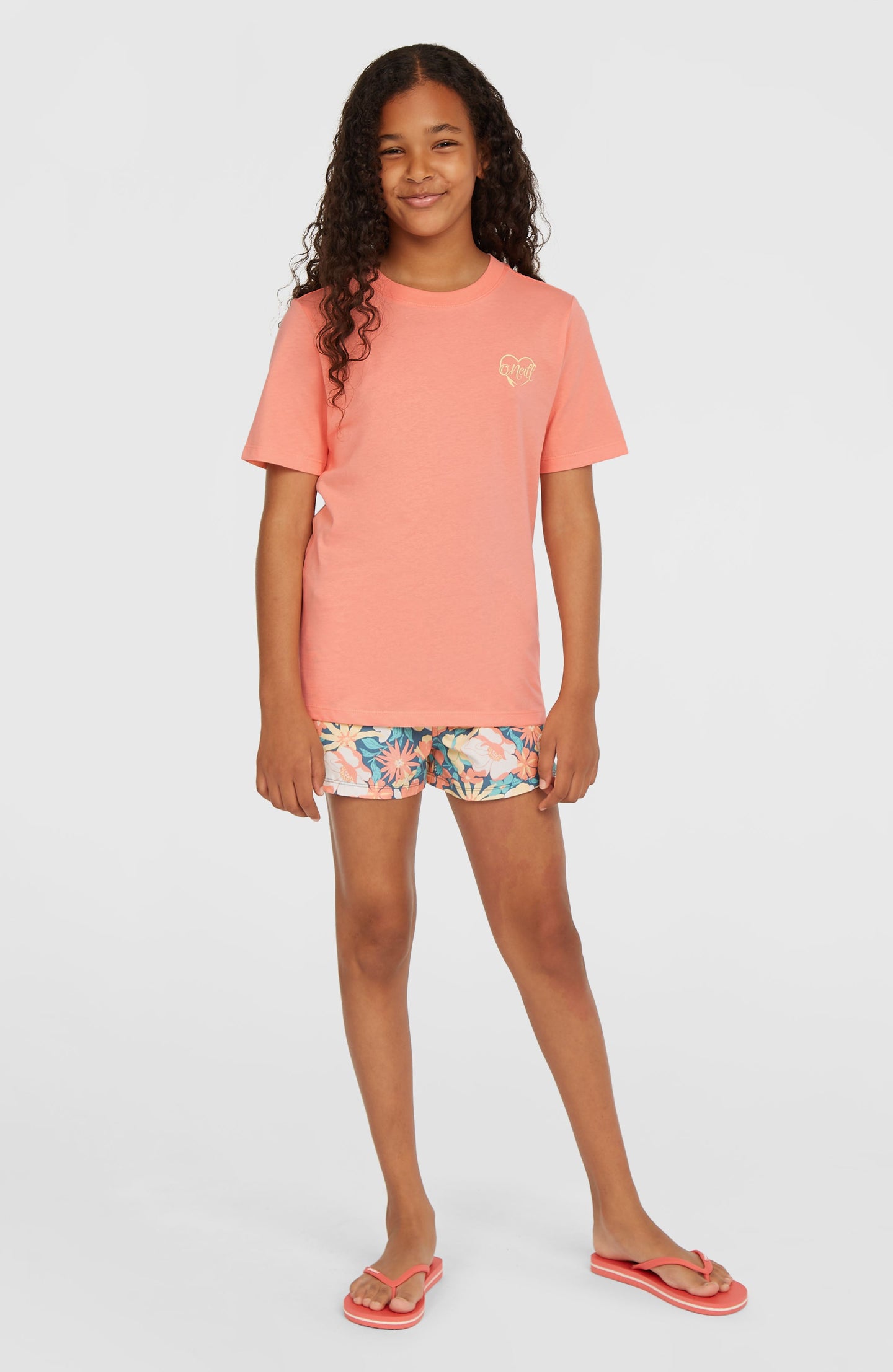 O'Neill Script T-Shirt - Coral Pink