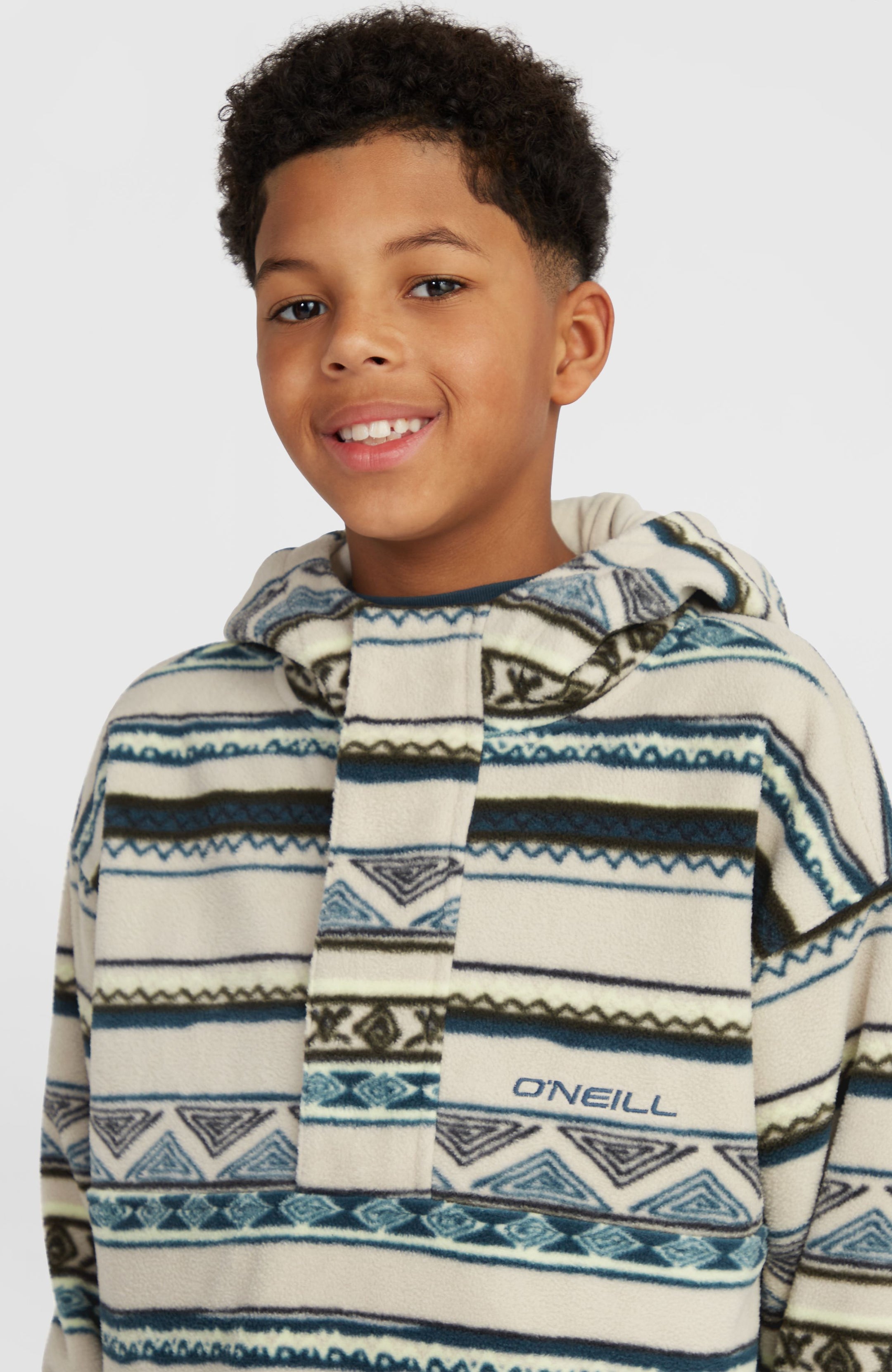 O'Neill Superfleece Hz Hoodie - Grey Ikat Stripe