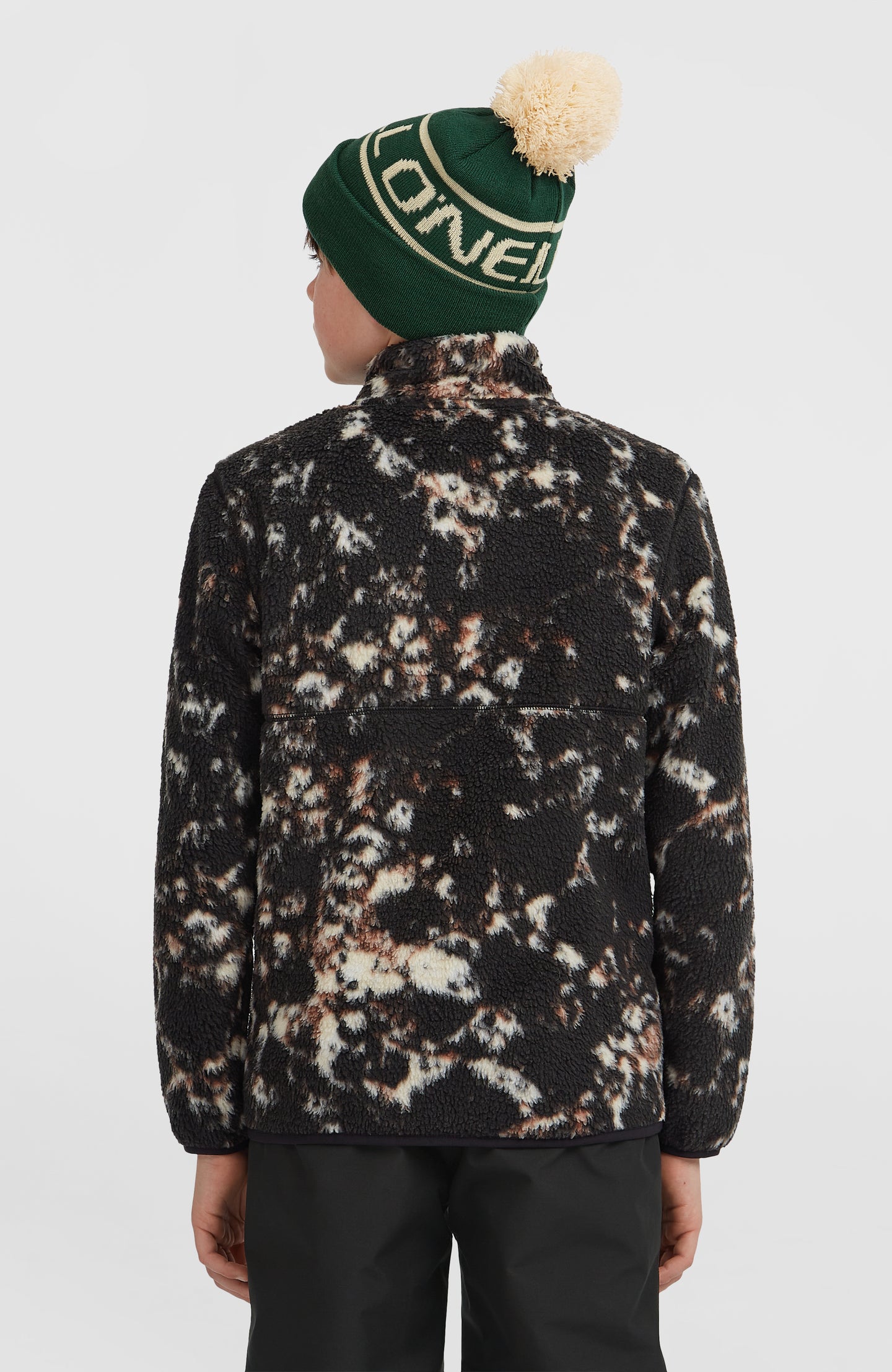 O'Neill High Pile Fz Fleece - Black/Beige Quarry