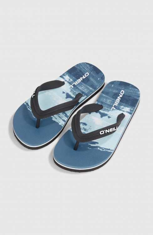 Profile Graphic Sandals - Blue Melted Stripe Boys