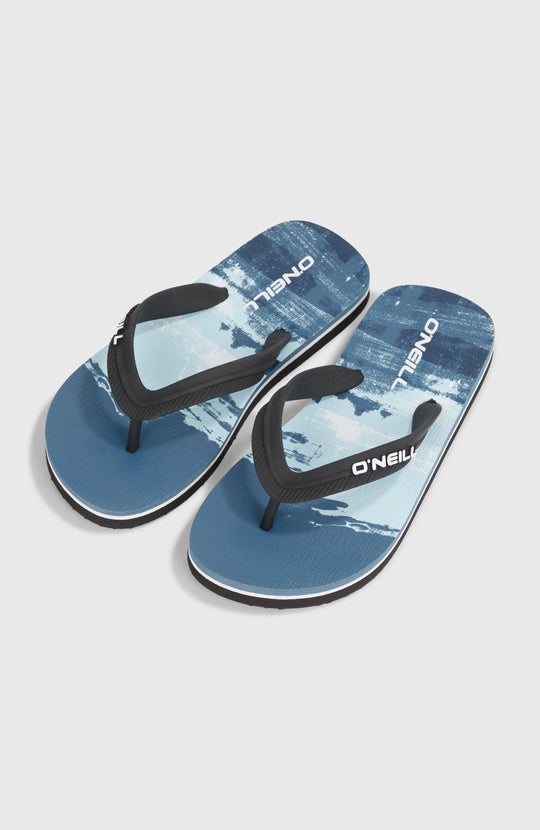 Profile Graphic Sandals - Blue Melted Stripe Boys