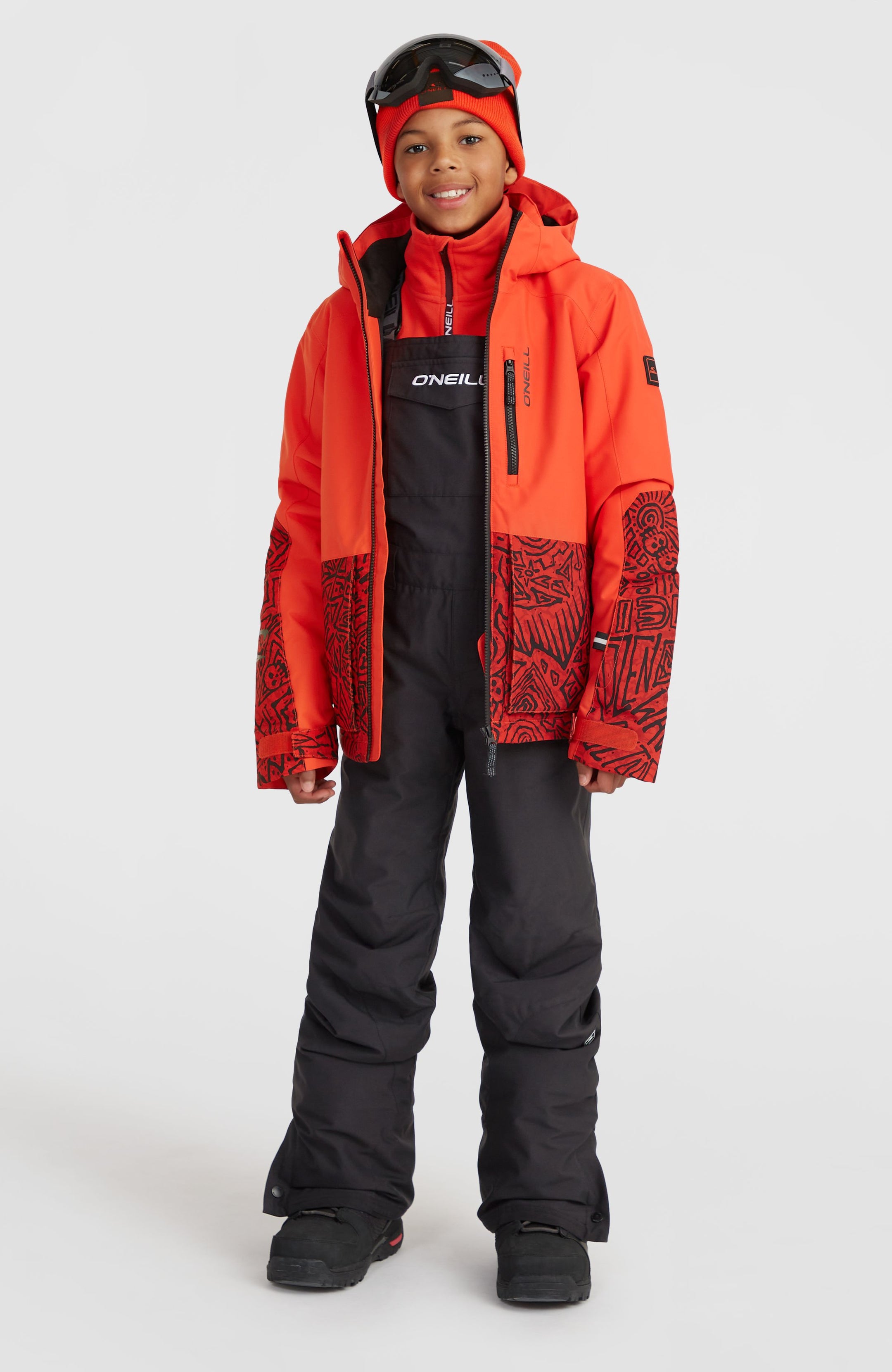 O'Riginals Block Snow Jacket - Red Sketcheritage