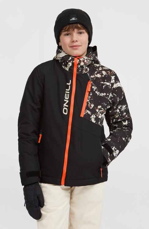 Fwc'Cruz Block Snow Jacket - Black/Beige Quarry