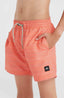 Mix & Match Cali First 13'' Swim Shorts - Living Coral First Name Stripe