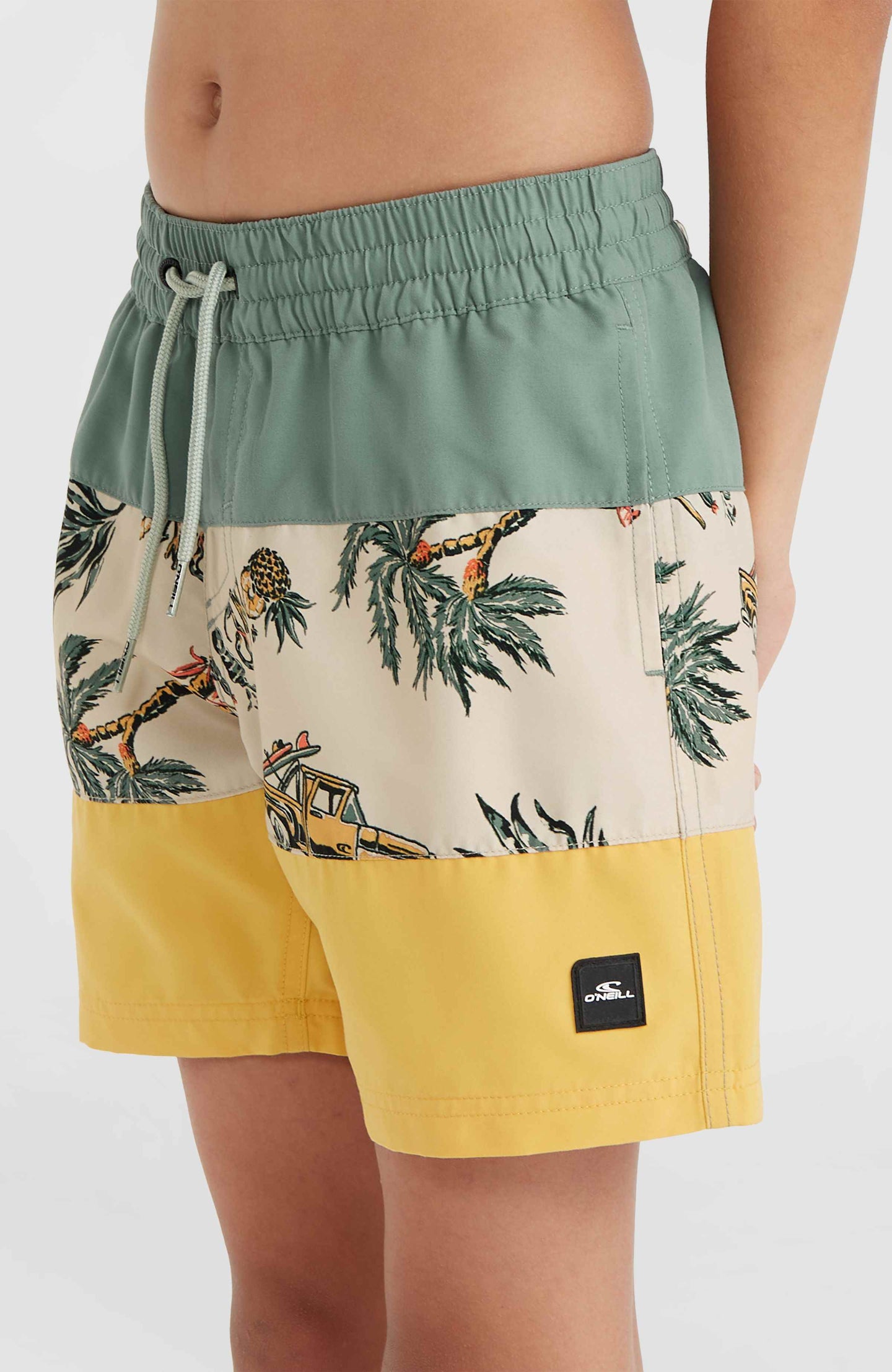 Mix & Match Cali Block 13'' Swim Shorts - Beige Venice Beach