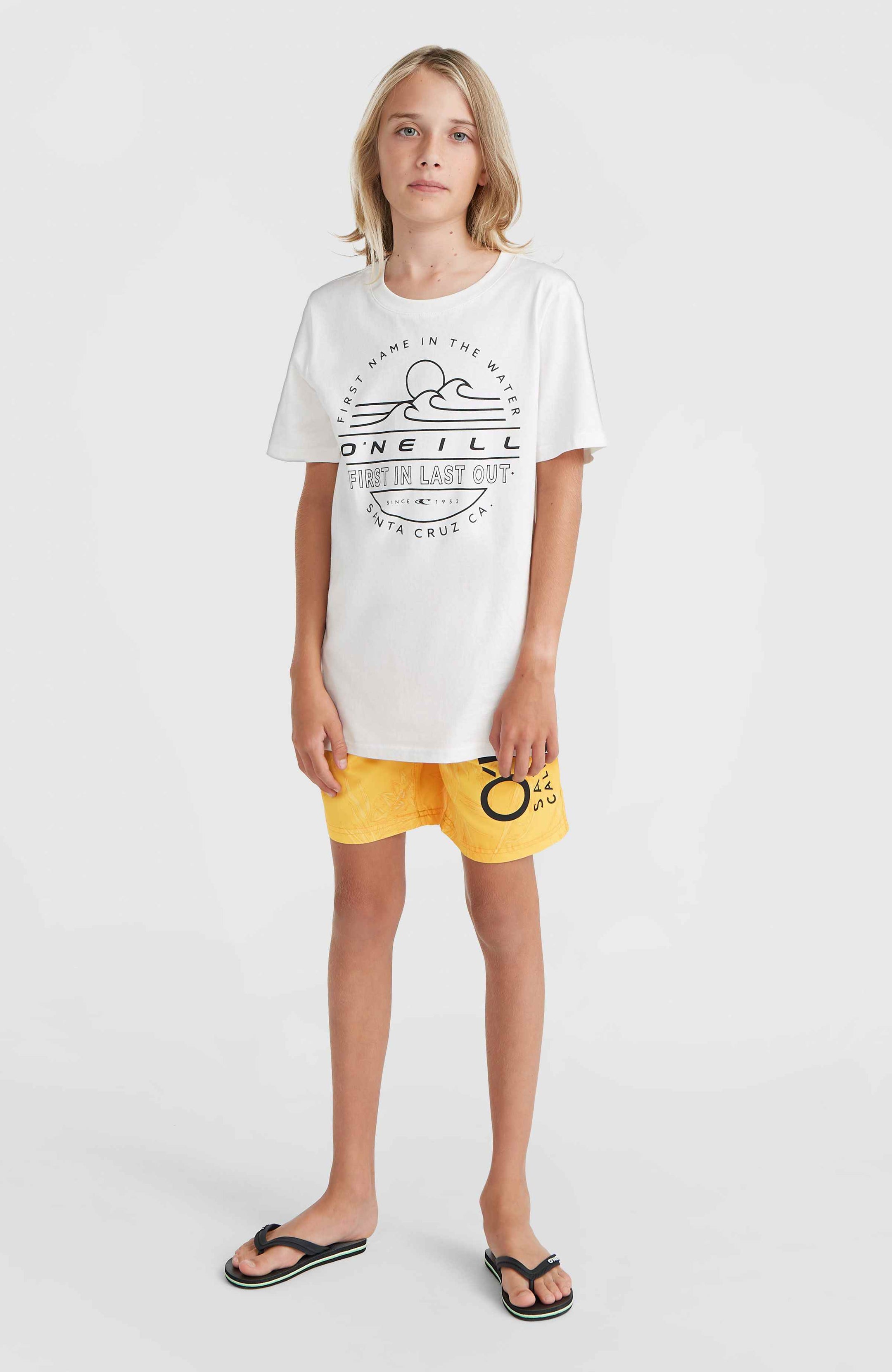 Mix & Match Cali Floral 14'' Swim Shorts - Yellow Tonal Tropicana