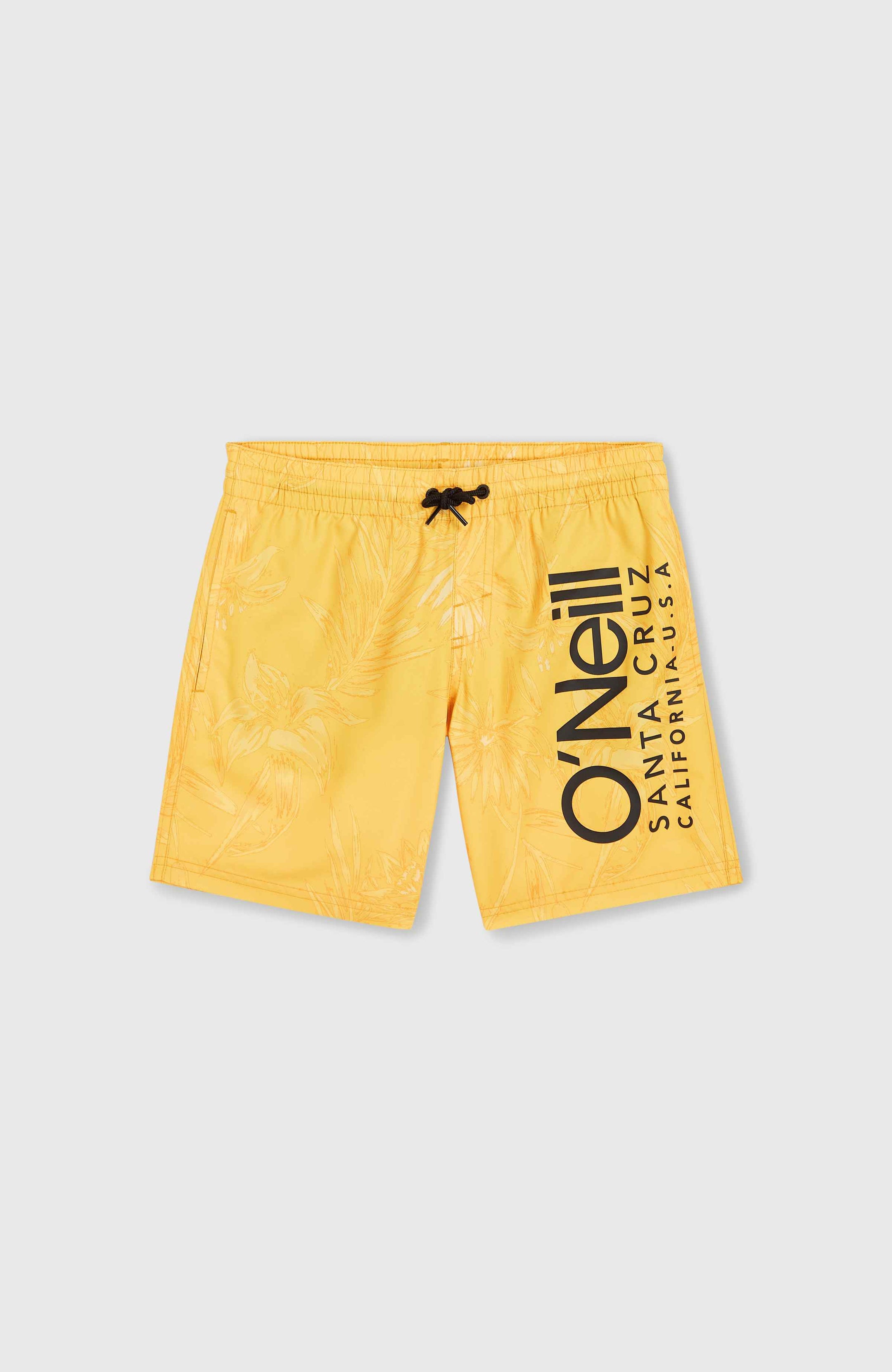 Mix & Match Cali Floral 14'' Swim Shorts - Yellow Tonal Tropicana