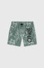 Mix & Match Cali Floral 14'' Swim Shorts - Green Tonal Tropicana