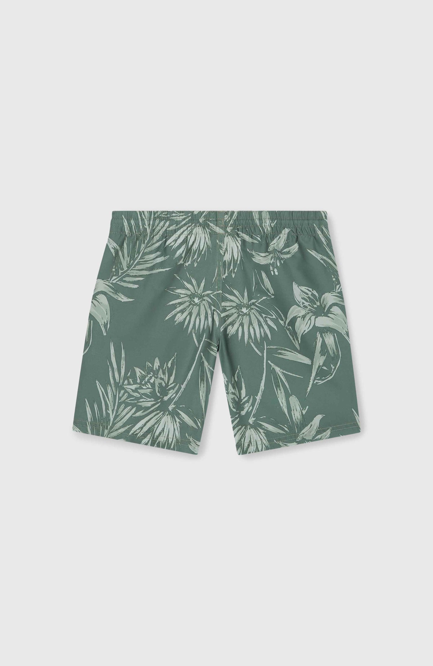 Mix & Match Cali Floral 14'' Swim Shorts - Green Tonal Tropicana
