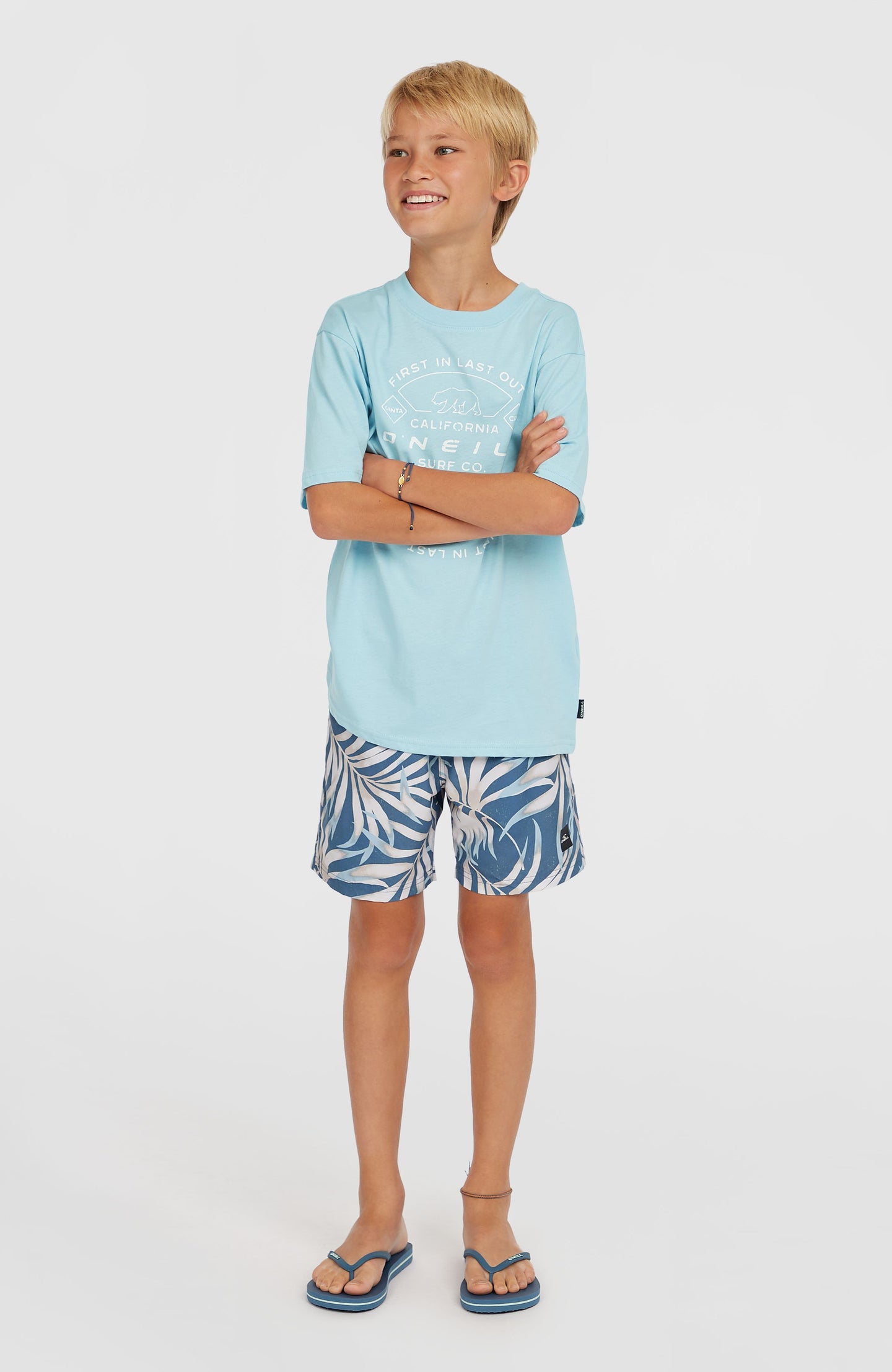 O'Neill Cali 14" Swimshorts - Blue Dipped Leaves