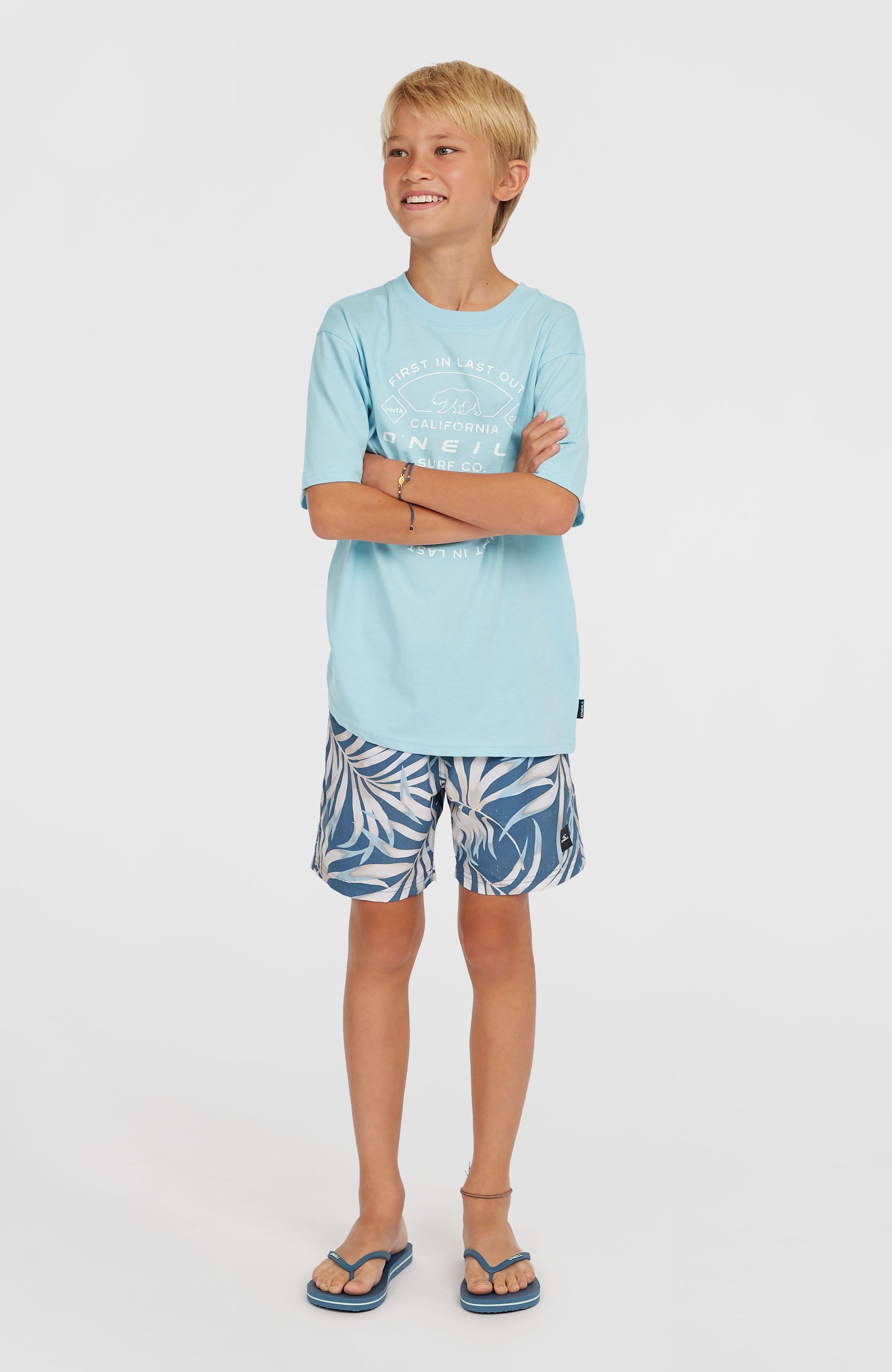O'Neill Cali 14" Swimshorts - Blue Dipped Leaves