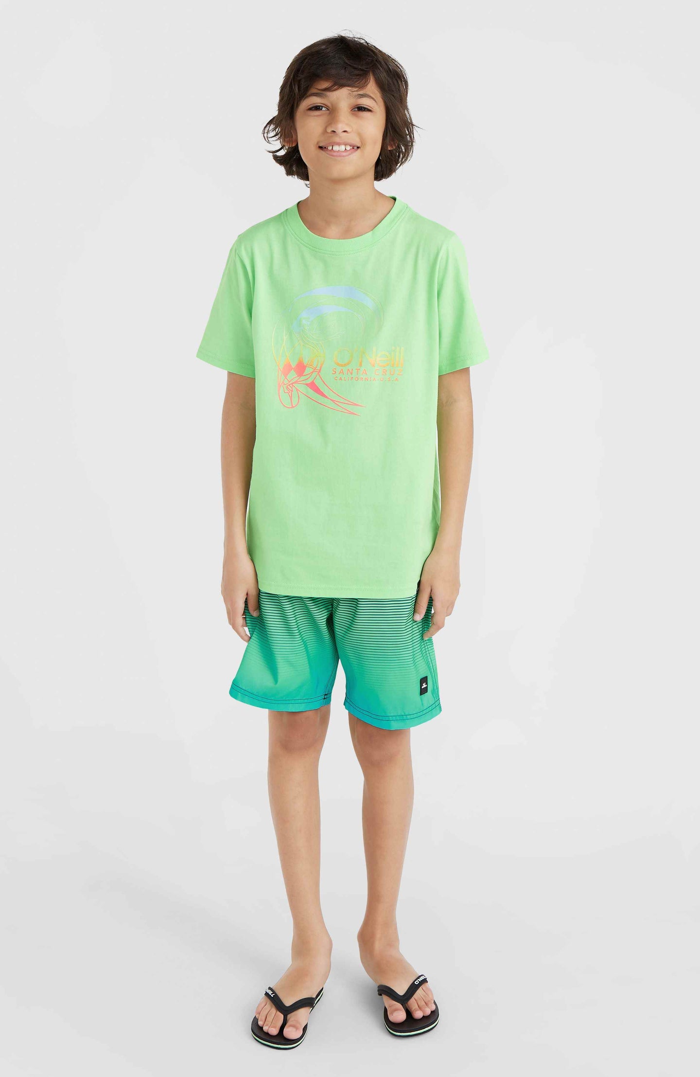 Circle Surfer T-Shirt - Neon Green