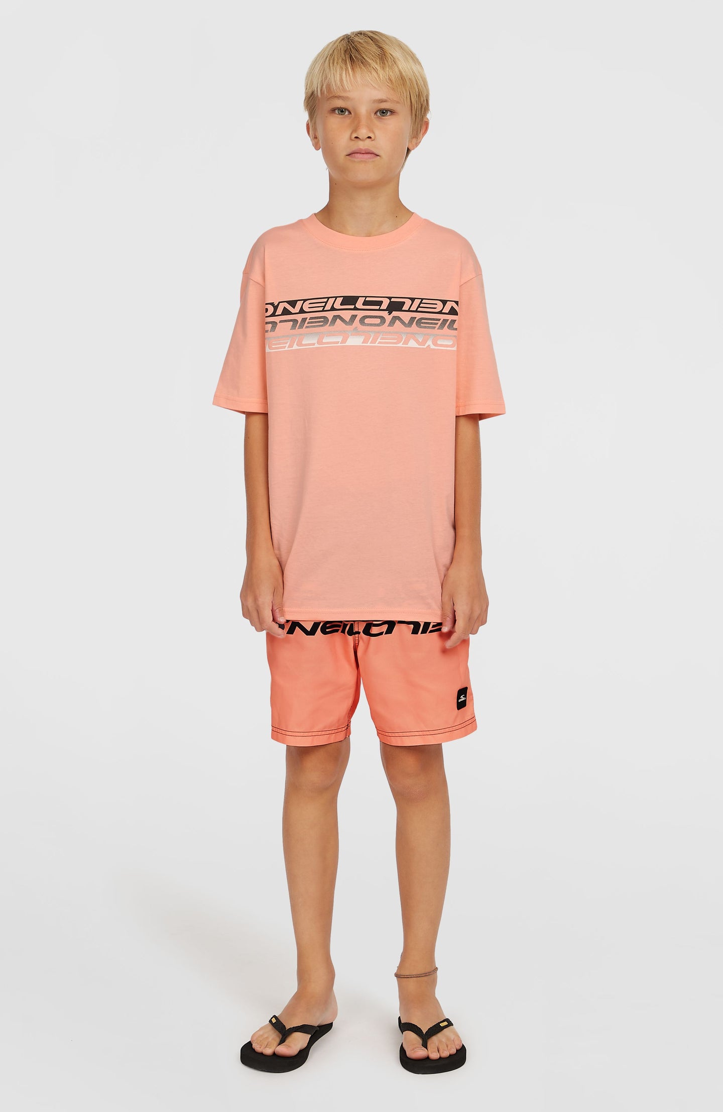 O'Neill Stripe T-Shirt - Coral Pop