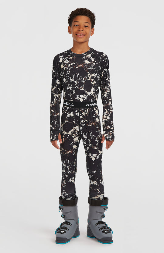 Baselayer Set - Black/Beige Quarry