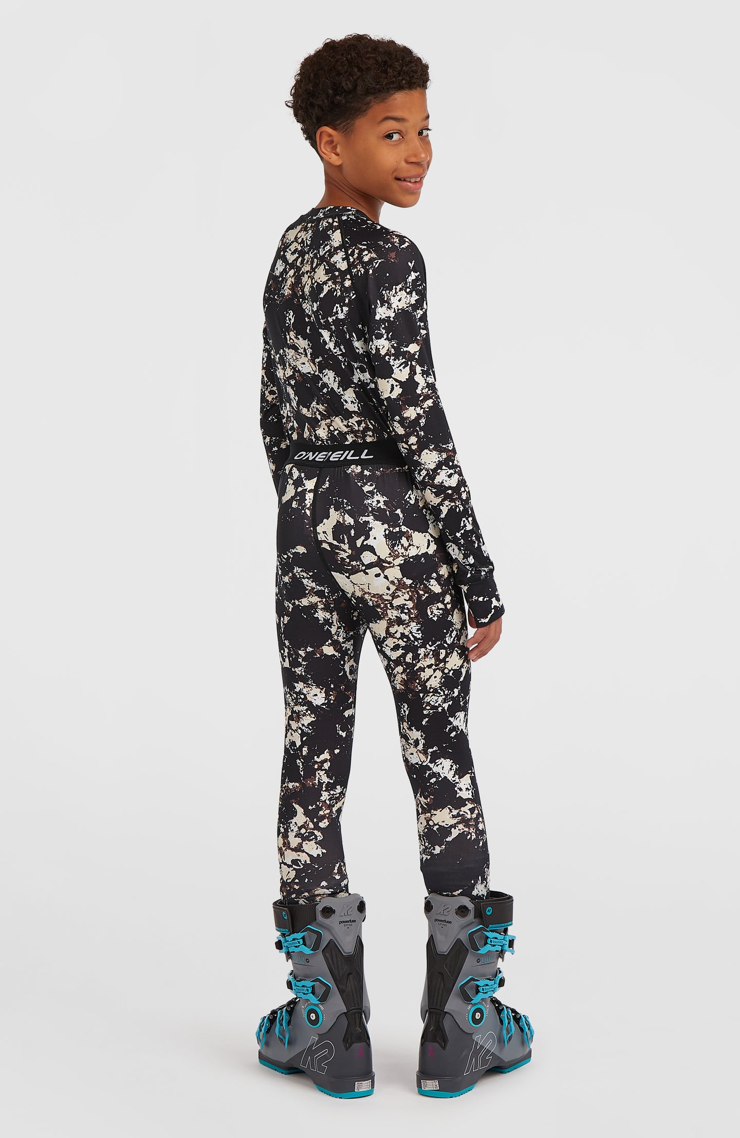 Baselayer Set - Black/Beige Quarry