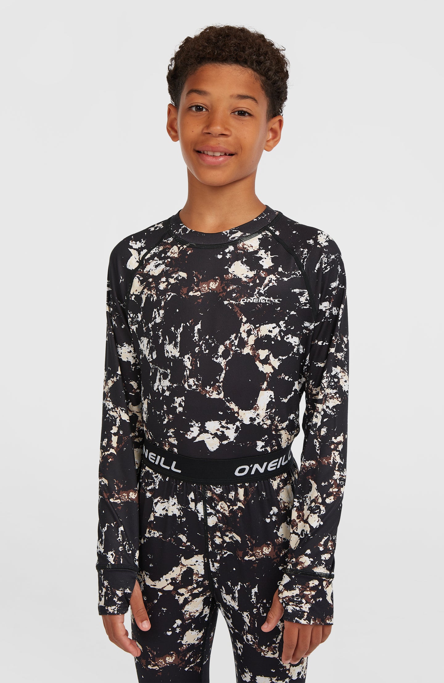 Baselayer Set - Black/Beige Quarry