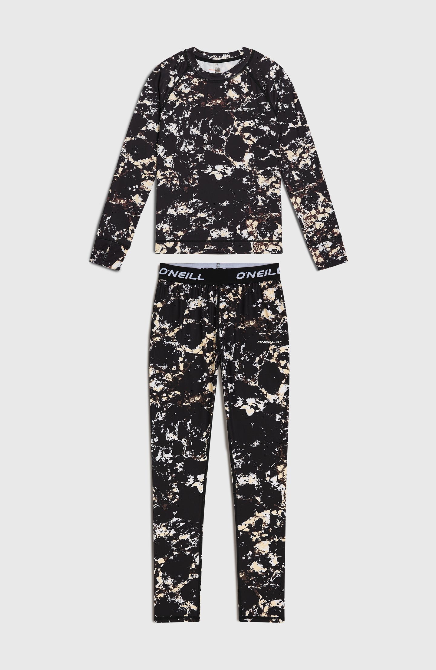 Baselayer Set - Black/Beige Quarry